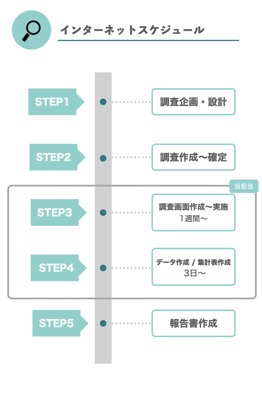 ネットリサーチのスケジュール